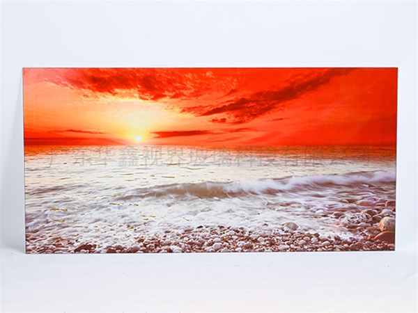 旭日东升喷绘玻璃